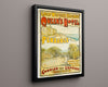 Classic Travel Poster - Penzance - Queens Hotel Travel Vintage Framed Prints Floating Canvas 16x20
