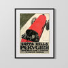 Classic Travel Poster - Perugia - Italy Travel Vintage Framed Prints Gallery Frame 16x20