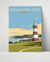 Classic Travel Poster - Plymouth - Devon Travel Vintage Framed Prints Poster 16x20