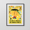 Classic Travel Poster - Portugal - Sunny Holidays Travel Vintage Framed Prints Gallery Frame 16x20
