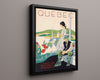 Classic Travel Poster - Quebec - Canadian National Railways Travel Vintage Framed Prints Floating Canvas 16x20