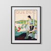 Classic Travel Poster - Quebec - Canadian National Railways Travel Vintage Framed Prints Gallery Frame 16x20