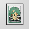 Classic Travel Poster - Richmond - Park Travel Vintage Framed Prints Gallery Frame 16x20