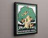 Classic Travel Poster - Richmond - Park Travel Vintage Framed Prints Floating Canvas 16x20