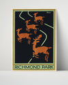 Classic Travel Poster - Richmond - RichmondPark Travel Vintage Framed Prints Poster 16x20