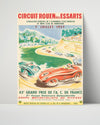 Classic Travel Poster - Rouen - Grand Prix de France 1957 Travel Vintage Framed Prints Poster 16x20