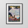 Classic Travel Poster - Route des Alpes - Mountain Drive Travel Vintage Framed Prints Gallery Frame 16x20