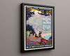 Classic Travel Poster - Route des Alpes - Mountain Drive Travel Vintage Framed Prints Floating Canvas 16x20