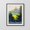 Classic Travel Poster - Sainte-Croix - Ski Travel Vintage Framed Prints Gallery Frame 16x20