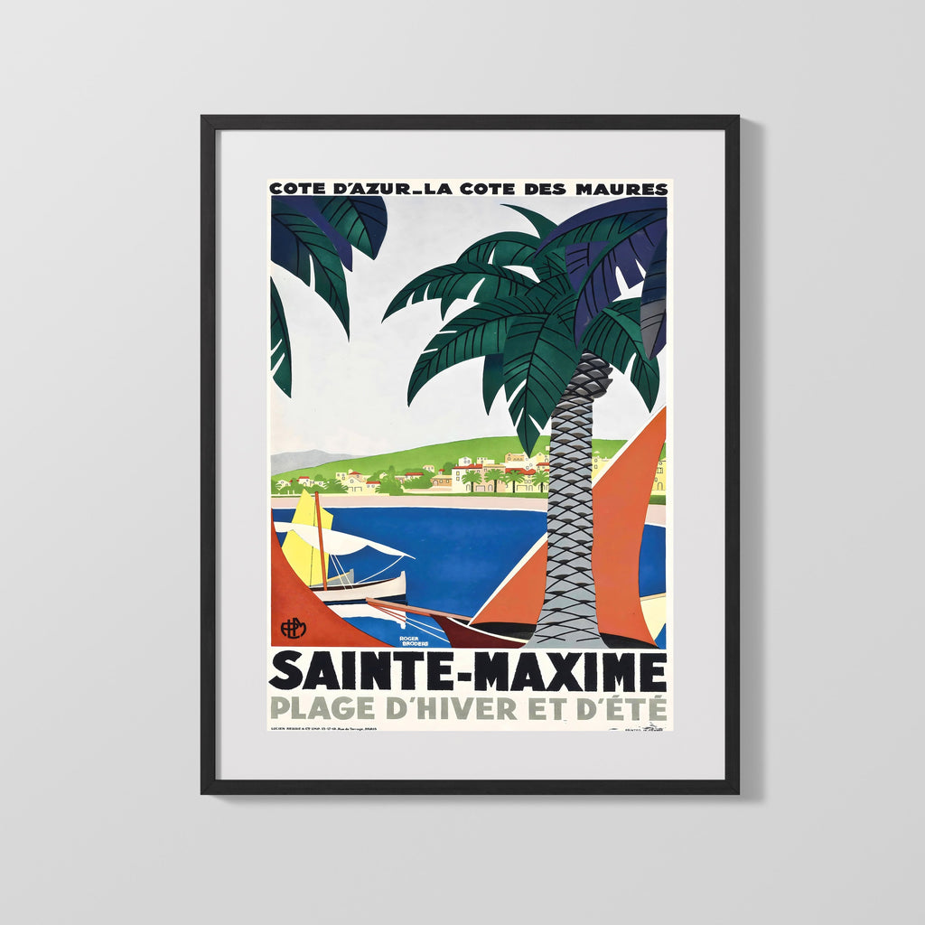 Classic Travel Poster - Saint-Pierre-de-Chartreuse - French Alps Travel Vintage Framed Prints Gallery Frame 16x20