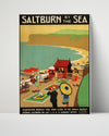 Classic Travel Poster - Saltburn - By the Sea Travel Vintage Framed Prints Poster 16x20
