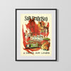 Classic Travel Poster - San Francisco - Delta Travel Vintage Framed Prints Gallery Frame 16x20