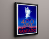 Classic Travel Poster - Santiago - Poster Travel Vintage Framed Prints Floating Canvas 16x20