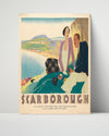 Classic Travel Poster - Scarborough - UK Travel Vintage Framed Prints Poster 16x20