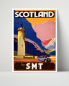 Classic Travel Poster - Scotland - By Smt Travel Vintage Framed Prints Poster 16x20