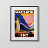 Classic Travel Poster - Scotland - By Smt Travel Vintage Framed Prints Gallery Frame 16x20