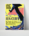 Classic Travel Poster - Sea - Cliff Travel Vintage Framed Prints Poster 16x20