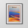 Classic Travel Poster - Senegal - AirAfrique Travel Vintage Framed Prints Gallery Frame 16x20