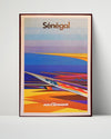 Classic Travel Poster - Senegal - AirAfrique Travel Vintage Framed Prints Poster 16x20