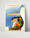Classic Travel Poster - Sorrento - Italy Travel Vintage Framed Prints Poster 16x20