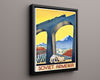 Classic Travel Poster - Soviet Armenia - Railway Travel Vintage Framed Prints Floating Canvas 16x20