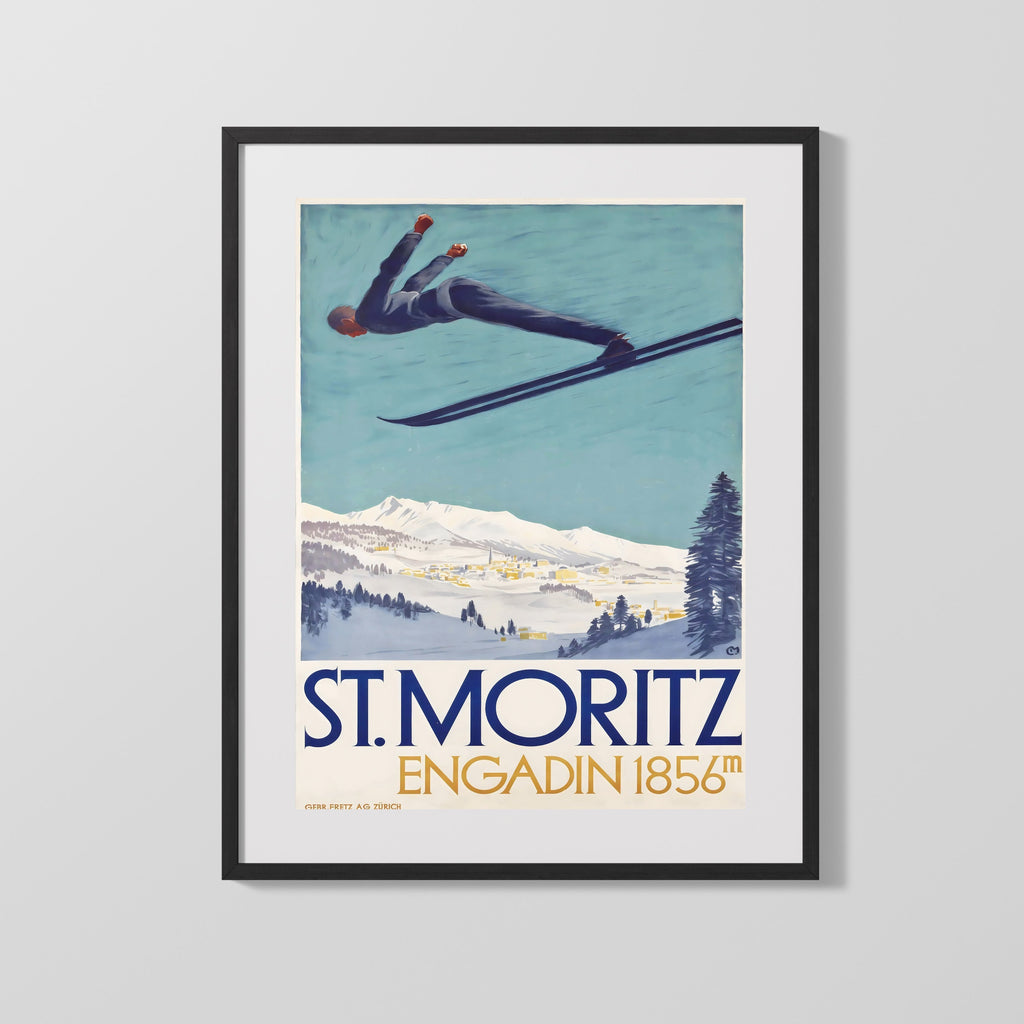 Classic Travel Poster - St Ives - Cornwall Harbour Travel Vintage Framed Prints Gallery Frame 16x20