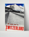 Classic Travel Poster - Switzerland - Alpine Roads Travel Vintage Framed Prints Poster 16x20