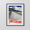 Classic Travel Poster - Switzerland - Alpine Roads Travel Vintage Framed Prints Gallery Frame 16x20