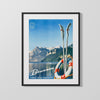 Classic Travel Poster - Switzerland - Brunnen Travel Vintage Framed Prints Gallery Frame 16x20