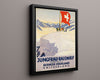 Classic Travel Poster - Switzerland - Jungfrau Railway Travel Vintage Framed Prints Floating Canvas 16x20