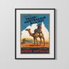 Classic Travel Poster - Trans-Australian Railway - Across Australia Travel Vintage Framed Prints Gallery Frame 16x20