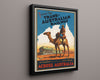 Classic Travel Poster - Trans-Australian Railway - Across Australia Travel Vintage Framed Prints Floating Canvas 16x20