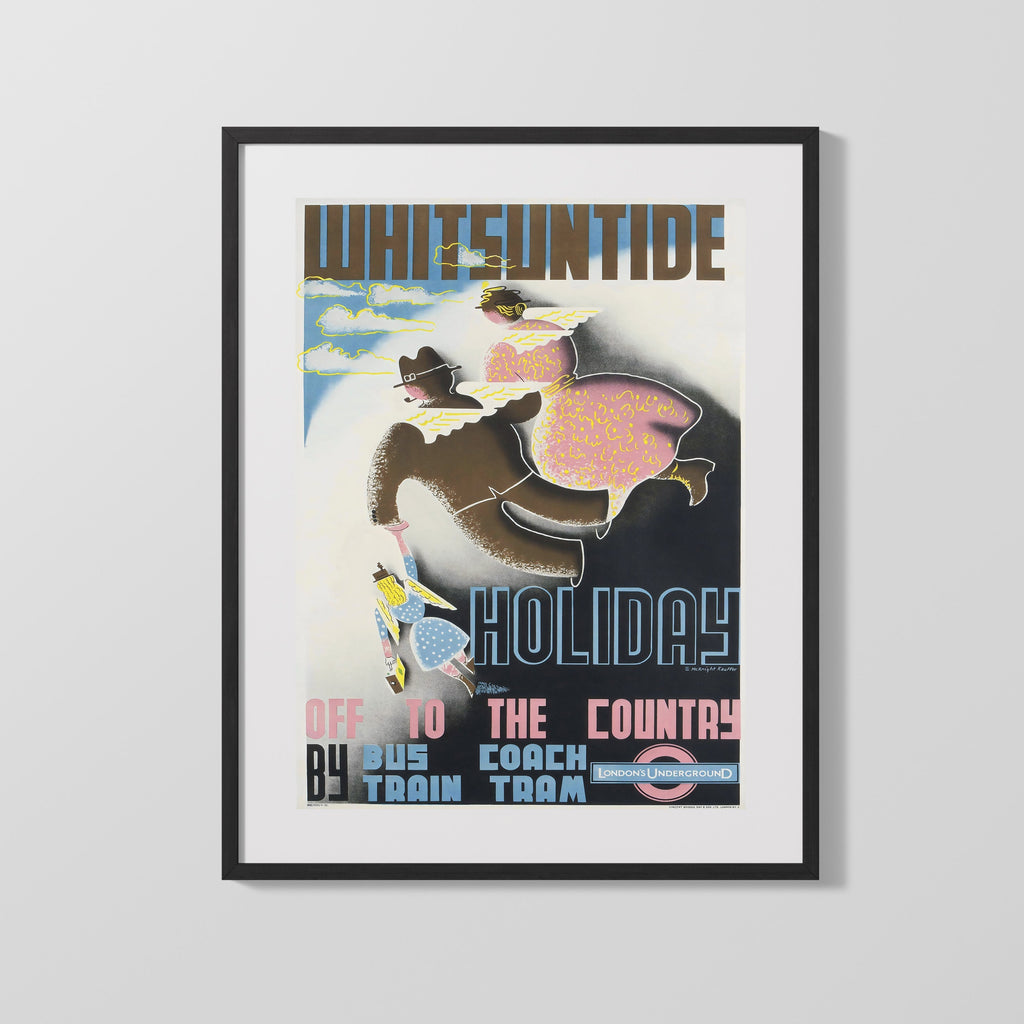 Classic Travel Poster - Whitsuntide - Holiday Travel Travel Vintage Framed Prints Gallery Frame 16x20