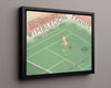 Classic Travel Poster - Wimbledon - Tennis Travel Vintage Framed Prints Floating Canvas 16x20
