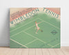 Classic Travel Poster - Wimbledon - Tennis Travel Vintage Framed Prints Poster 16x20