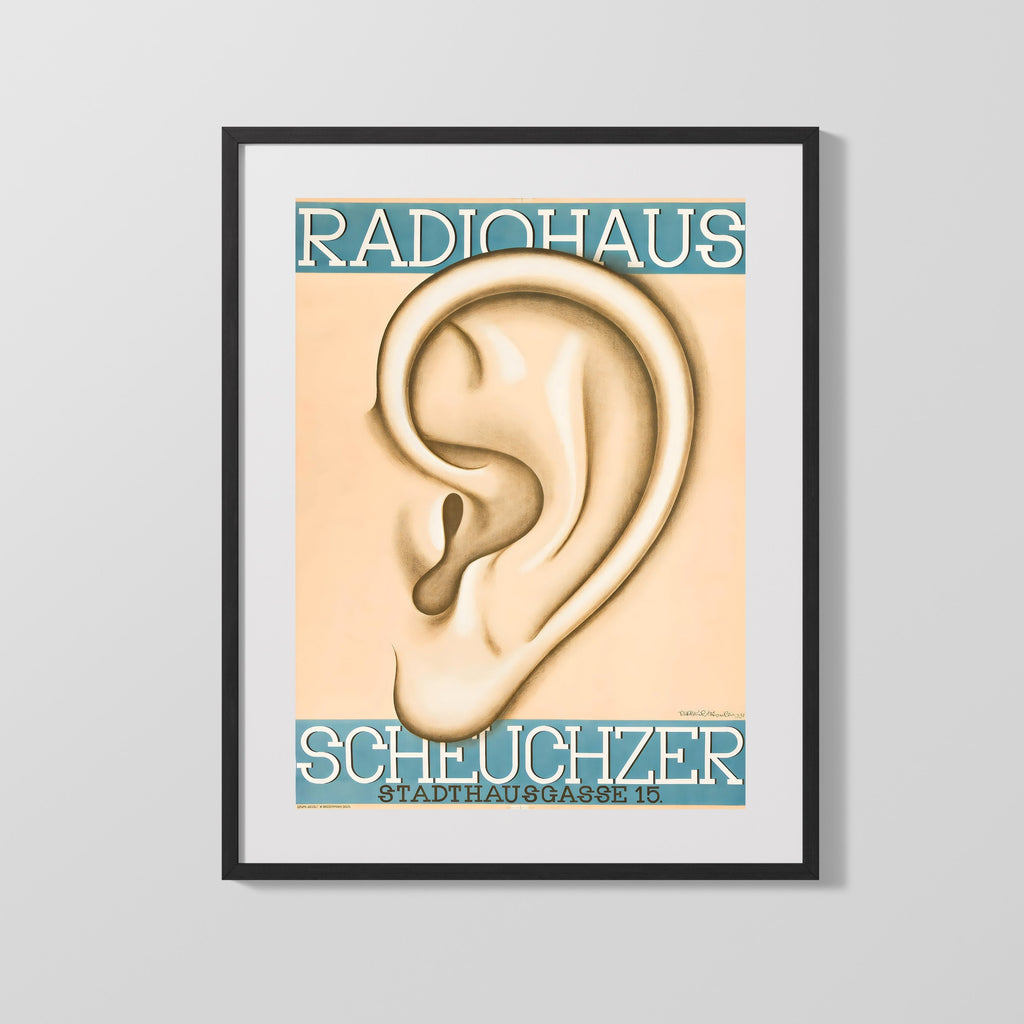 Classic Travel Poster - Zurich - Radiohaus Scheuchzer Travel Vintage Framed Prints Gallery Frame 16x20