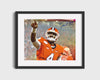 Clemson Autograph Print - Deshaun Watson - Pointing To The Sky College FSPrints Gallery Frame 16x20