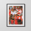 Clemson Autograph Print - Deshaun Watson Point Up - All In College FSPrints Gallery Frame 16x20