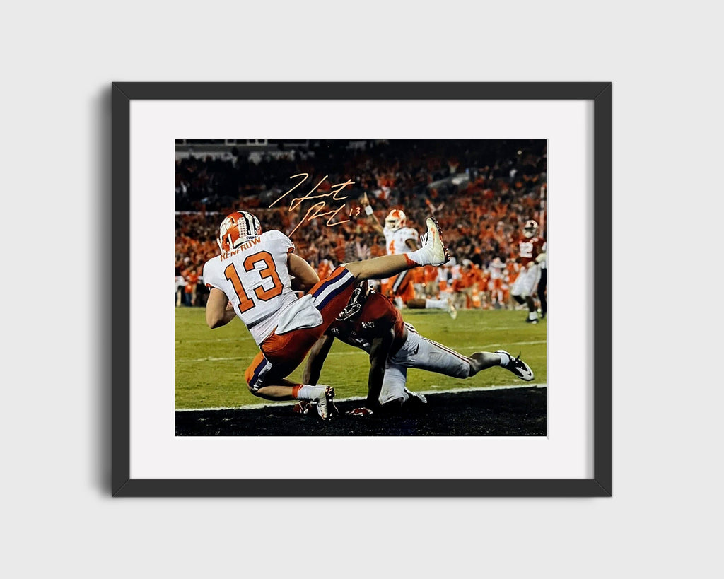 Clemson Autograph Print - Hunter Renfrow - Championship Catch College FSPrints Gallery Frame 16x20