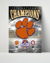 Clemson Autograph Print - Tigers - 2016 National Champions 35-31 College FSPrints Poster 16x20