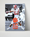 Clemson Autograph Print - Trevor Lawrence - Championship Arm College FSPrints Poster 16x20