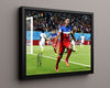 Clint Dempsey - USA - World Cup Celebration Soccer FramedSportPrints Floating Canvas 16x20