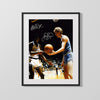 College Autograph Print - Bird & Magic Duel - Hoops Icons College FSPrints Gallery Frame 16x20