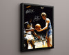 College Autograph Print - Bird & Magic Duel - Hoops Icons College FSPrints Floating Canvas 16x20