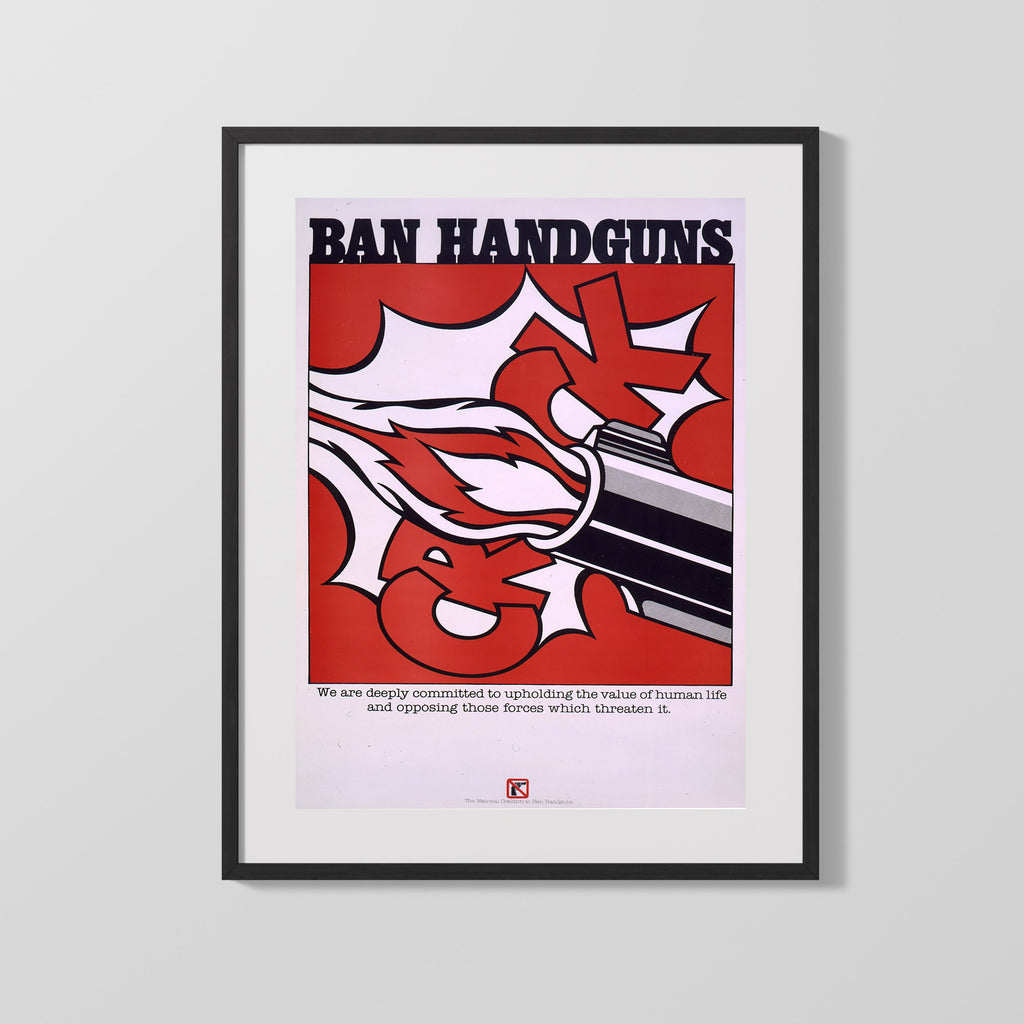 Counter Culture Poster - Ban Handguns Counter Culture Vintage Framed Prints Gallery Frame 16x20