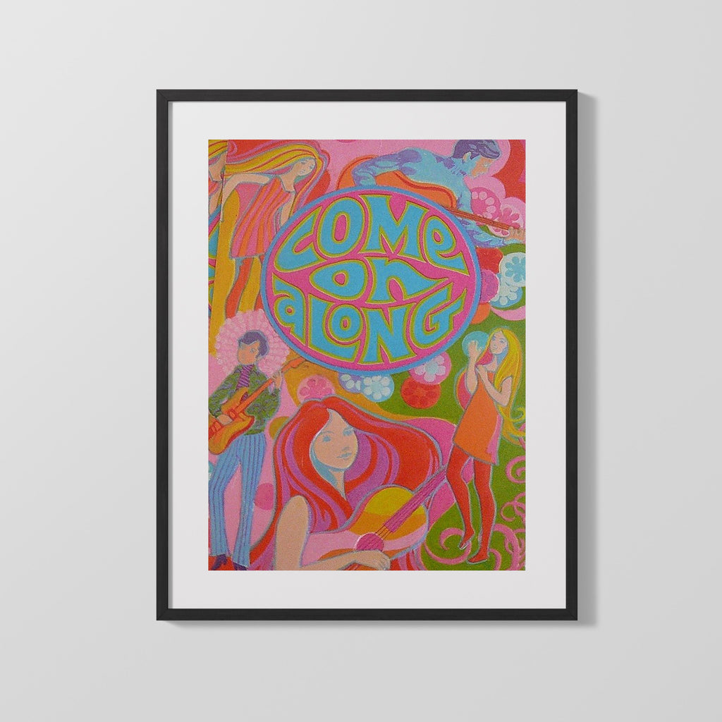 Counter Culture Poster - Come On Along Counter Culture Vintage Framed Prints Gallery Frame 16x20
