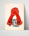 Counter Culture Poster - Come Together in Peace Counter Culture Vintage Framed Prints Poster 16x20