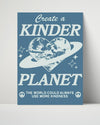 Counter Culture Poster - Create a Kinder Planet Counter Culture Vintage Framed Prints Poster 16x20