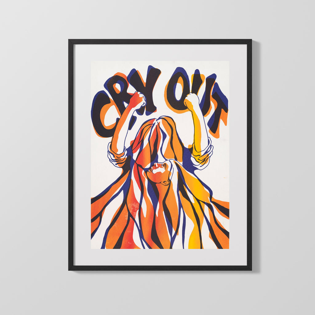 Counter Culture Poster - Cry Out Counter Culture Vintage Framed Prints Gallery Frame 16x20