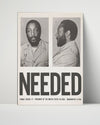 Counter Culture Poster - Dick Gregory Needed - President in Exile 1969 Counter Culture Vintage Framed Prints Poster 16x20